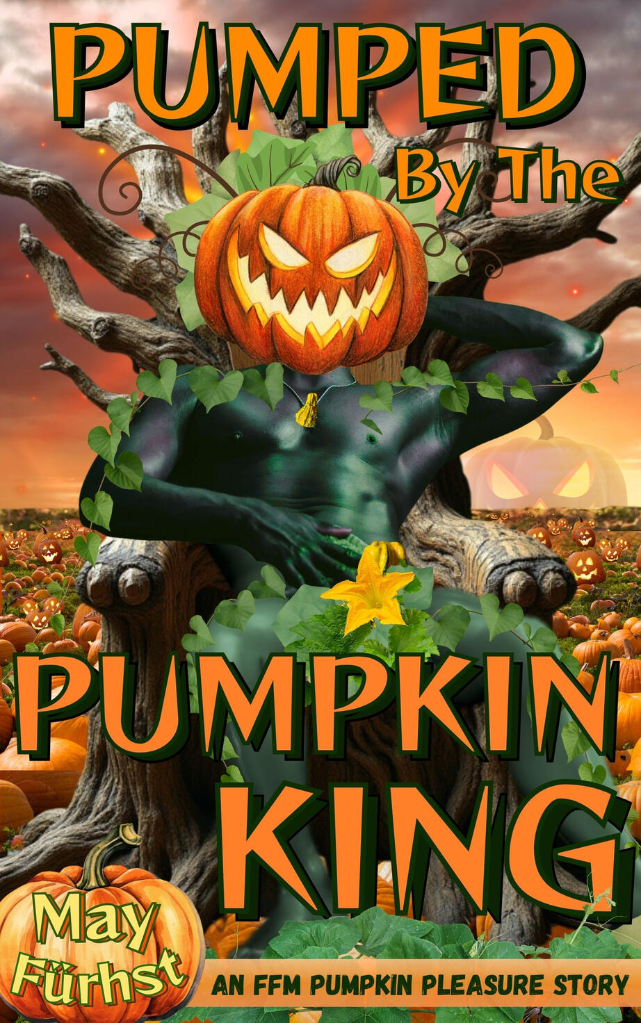 Cover of the novella "Pumped by the Pumpkin King".
